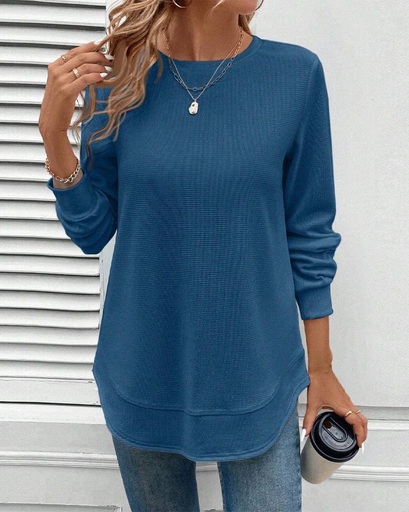Gigi™ | O-Hals Lange Mouwen Top