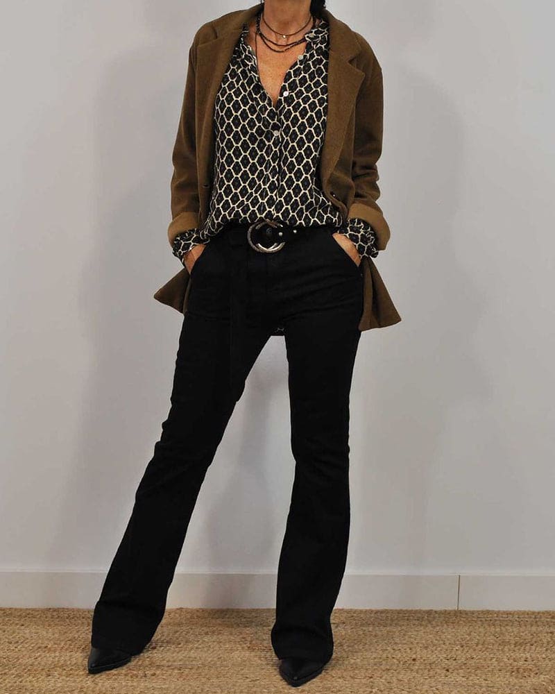 EDWINA I GEOMETRISCHE BLOUSE