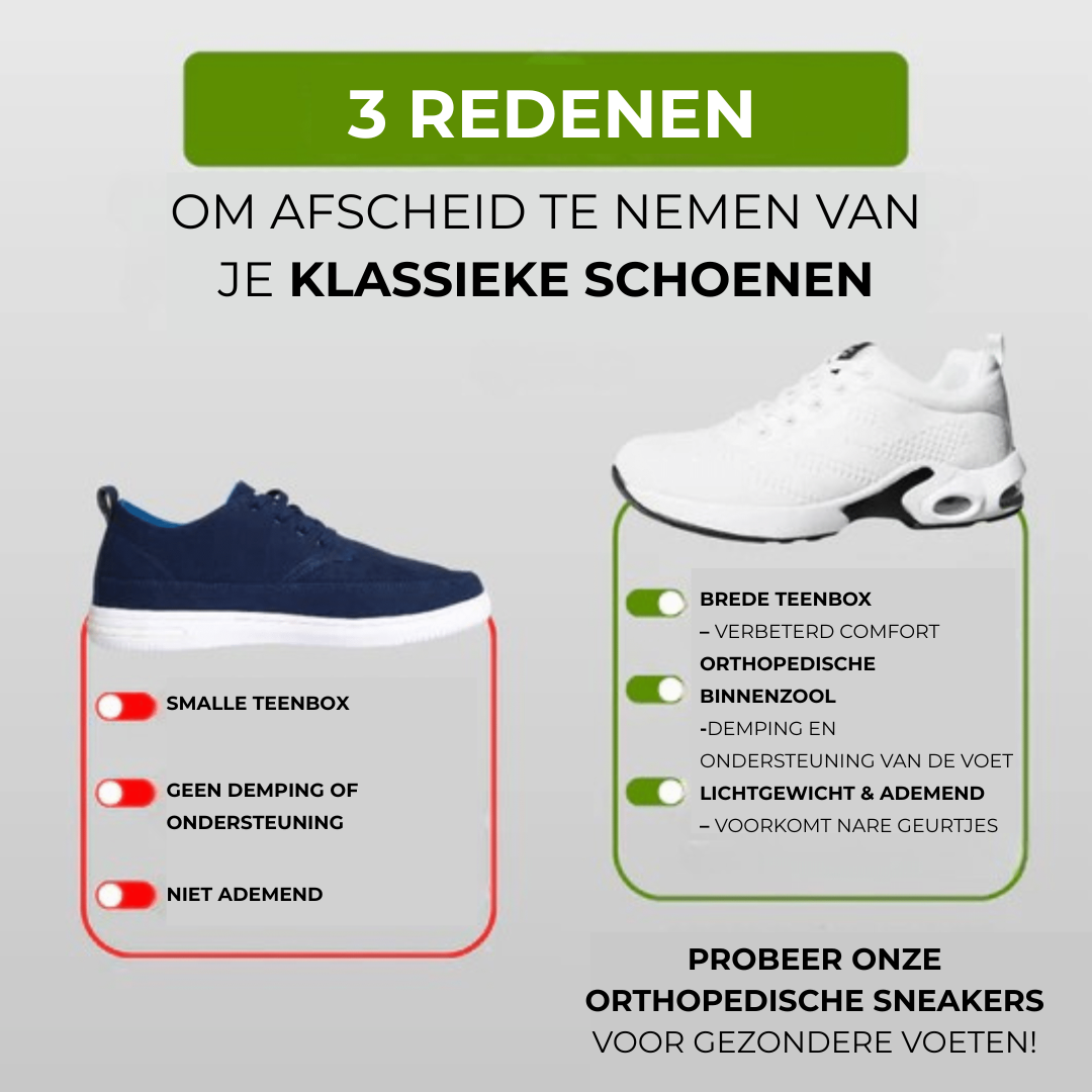 Ergo Fit Sneakers | Optimale Steun - Ultiem Comfort