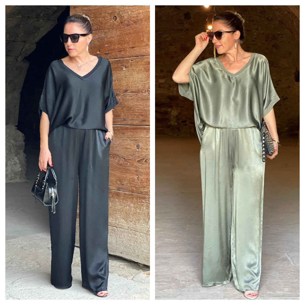 Pauline - Satijnen Glanzend Set