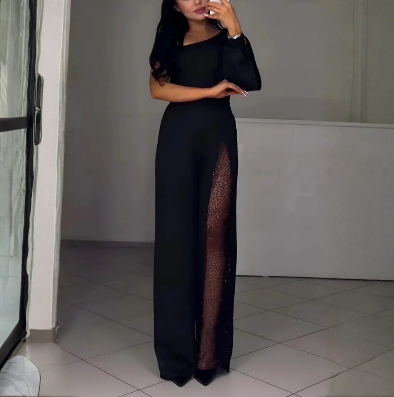 Celeste ™ | Moderne jumpsuit met wijde pijpen