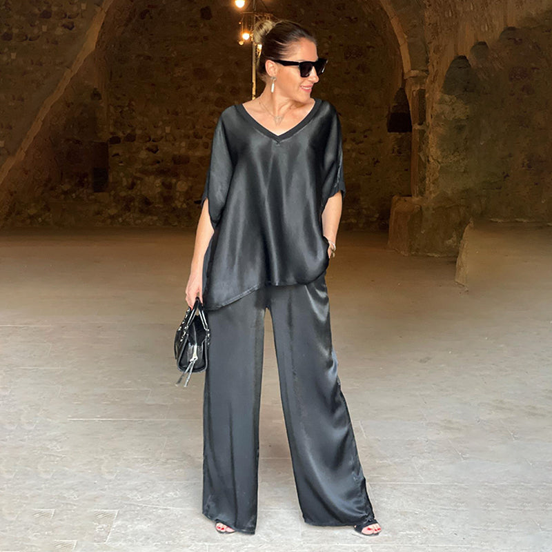 Pauline - Satijnen Glanzend Set